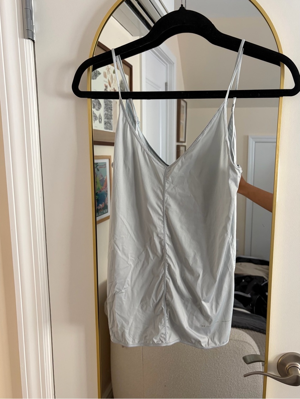 Alexander Wang x Uniqlo Baby Blue V-Neck Satin Cami Tank Top